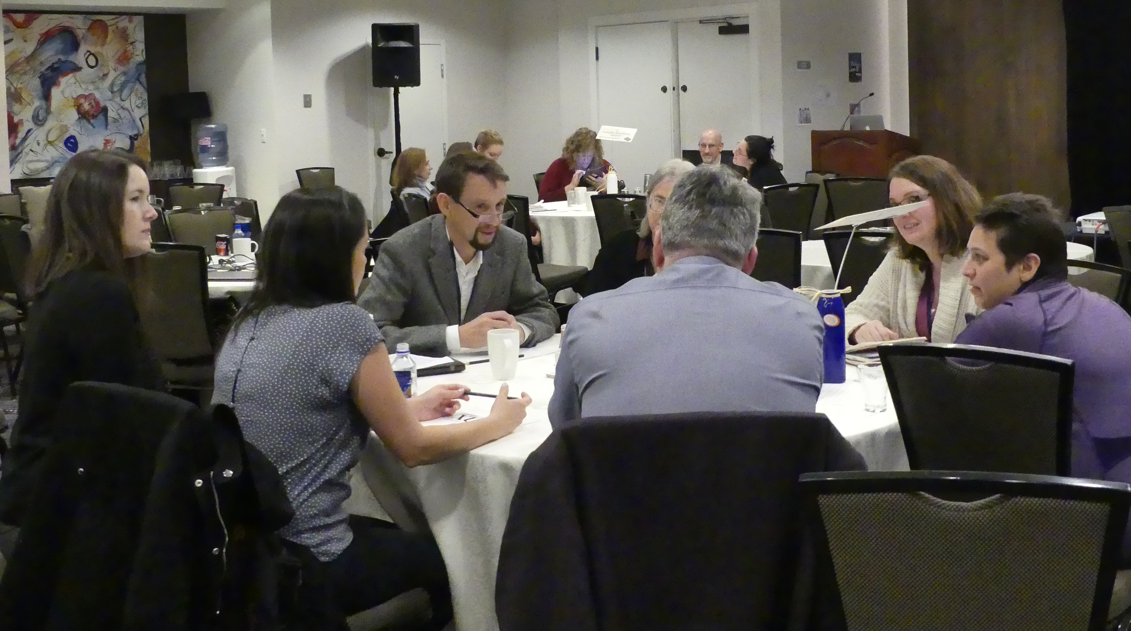 Photo: Discussion at the Keeping Up with New Developments breakout table