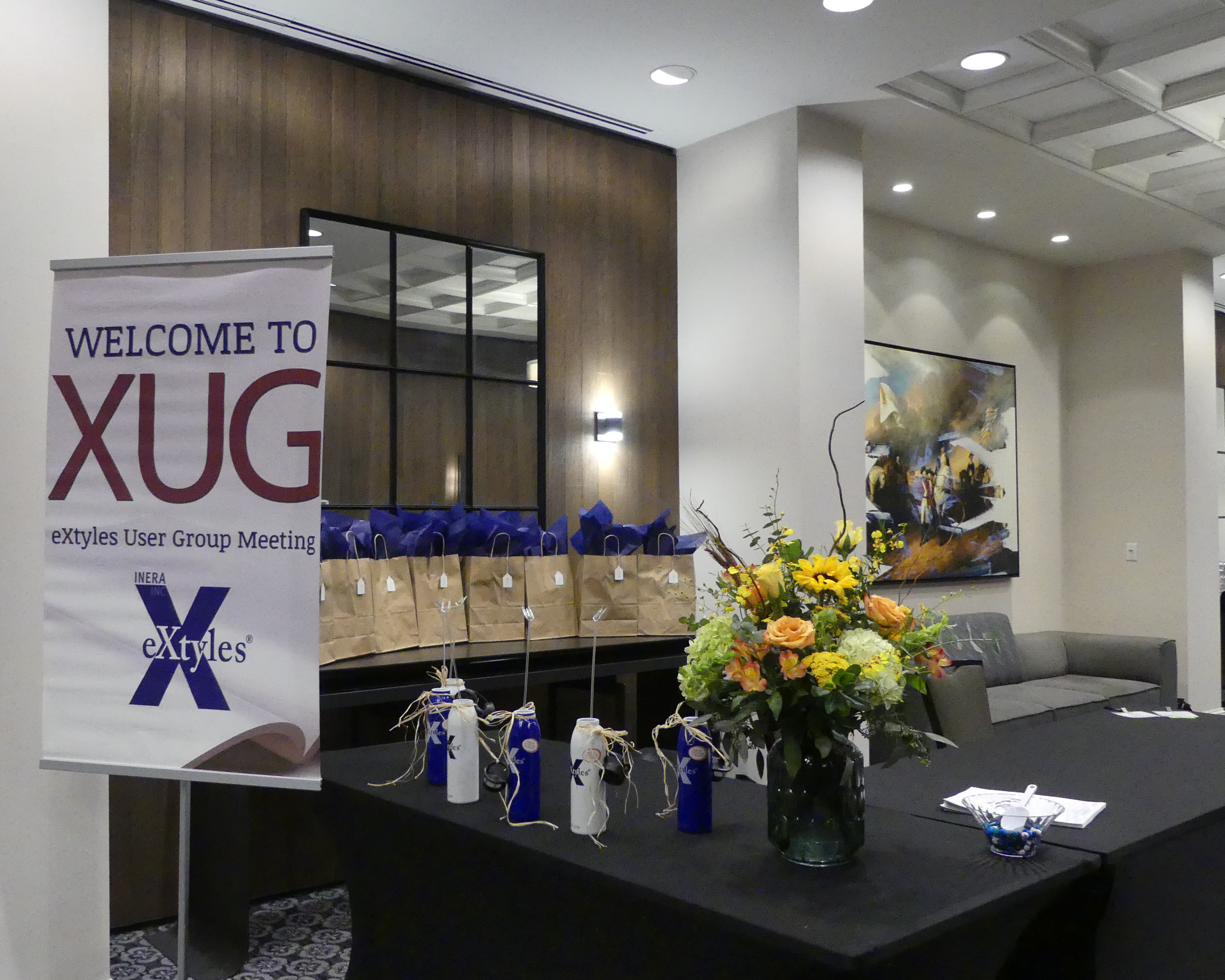 Photo: the XUG 2018 registration desk